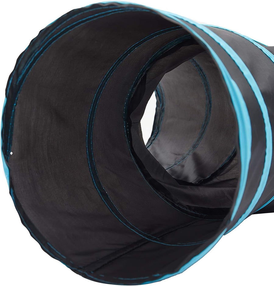 Tempcore Pet Cat Tunnel Tube Cat Toys 3 Way Collapsible, Tunnels for Indoor Cats，Kitty Bored Peek Hole Toy Ball Cat, Puppy, Kitty, Kitten, Rabbit