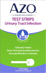 AZO Urinary Tract Infection Test Strips, 3 Count, Clinically Tested, Accurate Results