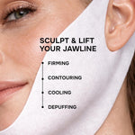 V Line Lifting Mask with Collagen, Retinol & Hyaluronic Acid - Caffeine, Niacinamide Visible Neck Tightening and Chin Lifting Mask for Women - Double Chin Strap for Face & Jawline Shaper - 7 pcs