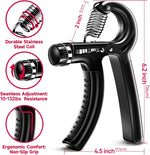 FitBeast Grip Strengthener Kit - 5 Adjustable Resistance Hand Grips for Forearm Workout