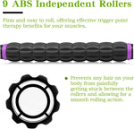 Muscle Roller Massage Stick - Deep Tissue Fascia Blaster for Myofascial Pain Relief and Lymphatic Drainage