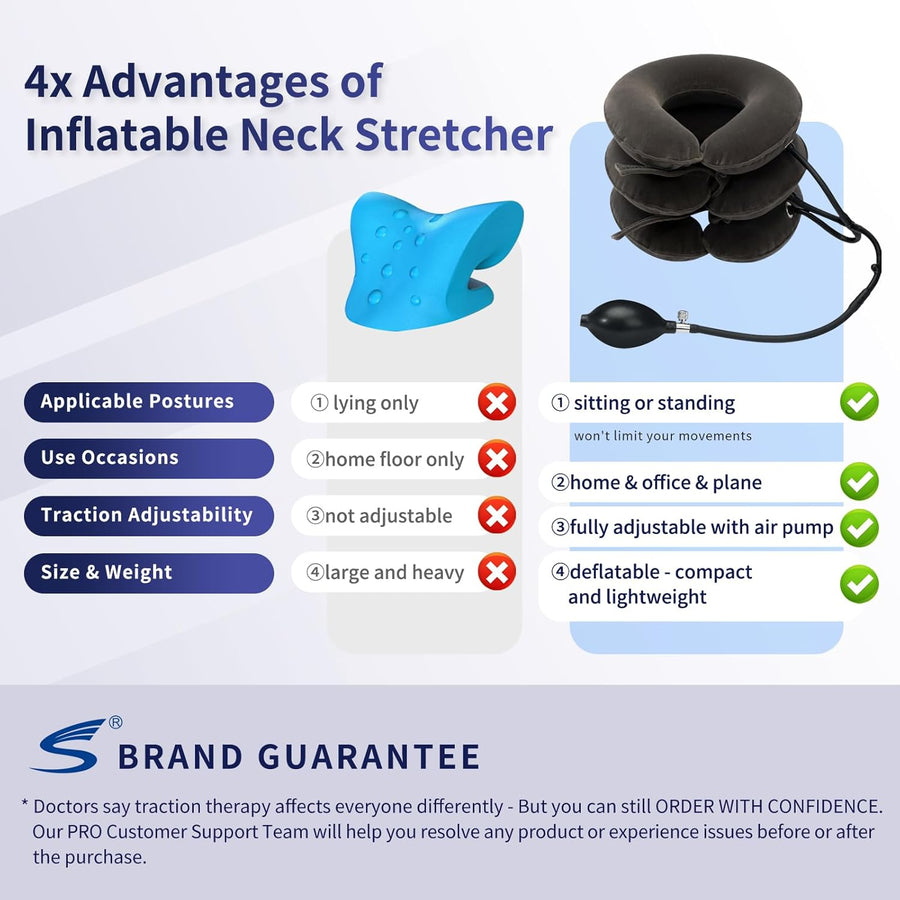 S Cervical Neck Traction Device for Instant Neck Pain Relief
