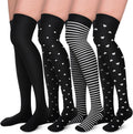 Aoliks Compression Socks for Women and Men, 4 Pairs, Gradient Compression