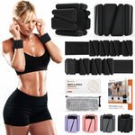 Adjustable Wrist & Ankle Weights for Home Workout, Running, Yoga, Strength Training