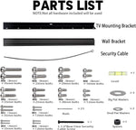 No Stud TV Wall Mount, Drywall Studless TV Hanger No Damage, No Drill, Non Screws, Dry Wall Flat Screen TVs Easy Install Bar Bracket fits VESA 12-55 inch TVs up to 99 lbs, Include Hardware Levels