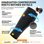 CAMBIVO Calf Compression Sleeve Men & Women- Shin Splint Brace Support for Legs Pain Relief, Varicose Vein Treatment