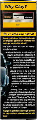 Meguiar's G191700 Smooth Surface Clay Kit, Safe and Easy Car Claying for Smooth as Glass Finish
