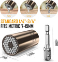 Lenski Stocking Stuffers for Men Adults, Super Universal Socket Christmas Gifts for Men, Mens Gifts for Dad Him Grandpa, White Elephant Gifts for Adults, Birthday Dad Gift