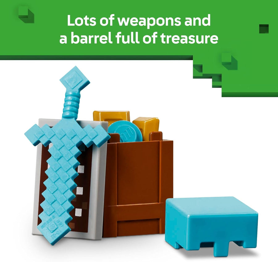 LEGO Minecraft The Illager Desert Patrol Toy Figures and Playset - Building Minecraft Toy for Kids, Boys and Girls, Ages 7+ - with 4 Figures for Pretend Play - Gift Idea for Birthdays - 21267