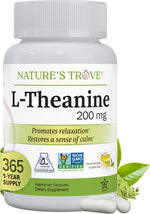Nature's Trove L-Theanine 200mg 120 Vegetarian Capsules