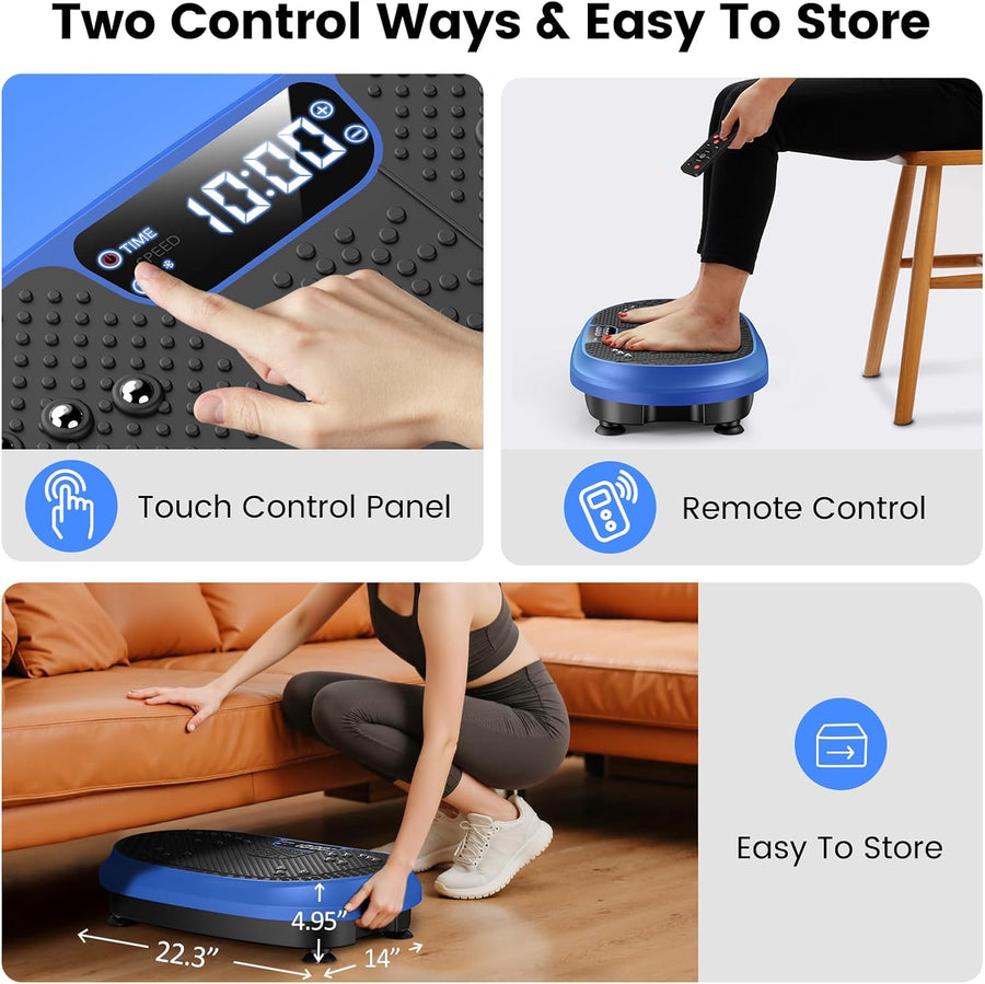 Vibration Plate Exercise Machine, Full Body Shaker Workout up to 415 lbs