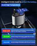 Retractable Car Charger, 4 in 1 Fast Charging Car Charger USB-C & USB-A Compatible with iPhone 17/16/15/14/13/12/11,Galaxy,Pixel