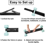 Dumbbell Hip Thrust Belt with Slip-Resistant Padding for Glute Workouts