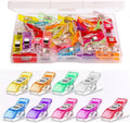 Multipurpose Sewing Clips 30 Pcs Premium Quilting Accessories - Assorted Colors Fabric Clips for Sewing Supplies and Crafting Tools