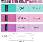 3-Level Fabric Resistance Bands for Strength Training, Rehab, Yoga