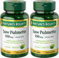 Nature's Bounty Saw Palmetto Support for Prostate and Urinary Health, Herbal Health Supplement, 450mg, 250 Capsules
