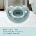 NUK Timeless Comfy Pacifier | 100% Silicone, One-Piece Design | BPA-Free, Gentle on Baby’s Skin | 5-Pack, for 0-6M