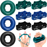 FitBeast Grip Strength Trainer - 9-Piece Hand Rehab Kit for Wrist, Finger & Forearm