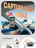 LISEN Vacuum Magnetic Phone Holder for Car, Magsafe Car Mount 360 Adjustable Vacuum Suction Cup, Phone Mount for Car Accessories/Windshield/Mirror/Kitchen/Gym for iPhone 17 Pro Max 16 15 14 13