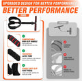 55lbs Pedal Resistance Bands with Handles for Full Body Workout