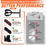 55lbs Pedal Resistance Bands with Handles for Full Body Workout