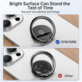 Syncwire Cell Phone Ring Holder Stand, 360 Degree Rotation Finger Ring Kickstand Polished Metal Phone Grip for Magnetic Car Mount