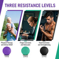 3-Pack Stress Balls for Adults - Hand Therapy, Finger Strengthening Exercises