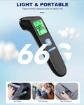 No-Touch Forehead Thermometer for Adults, Infrared Digital Baby Thermometer for Kids, Accurate Reading with Large Display, Mute Mode, Memory Recall, Fever Alarm