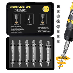 Valentines Day Gifts for Him - Fathers Day Dad Gifts Screw Extractor Set - Tools Gadgets for Men Bolt Extractor Kit - Birthday Stocking Stuffers for Men Husband Boyfriend
