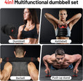 Adjustable Dumbbell Set: 20/30/40/60/80lbs Weights for Home Gym Workouts