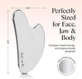 Kitsch Stainless Steel Gua Sha Facial Tool - Face Sculpting, Jawline Shaper, Lymphatic Drainage
