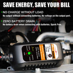 MOTOPOWER MP00205A 12V 800mA Automatic Battery Charger, Maintainer, Trickle and Desulfator