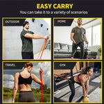 ROSAPOAR Resistance Bands - Natural Latex Workout Bands for Fitness, Stretching, Powerlifting