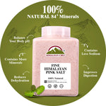 Himalayan Chef Pink Himalayan Salt Fine Grain, 5 lbs Plastic Jar - Pure, Natural, Kosher, Non-GMO, Mineral-Rich, for Cooking, Seasoning, Baking, Table Use