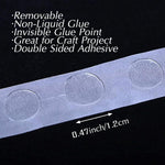 ALLFUN 1000 Pieces Clear Glue Points Dots Double Sided Adhesive Removable for Balloons Craft Sticky