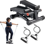 Sunny Health & Fitness Mini Stepper, 300 lb Capacity, Resistance Bands