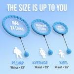 Weighted Hula Hoop for Adults - 47" Fitness Hoop with 24 Detachable Links for Weight Loss
