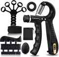 Grip Trainer Set: Forearm Strengtheners, Finger Trainers, Counting Grips, Balls (5-Pack)