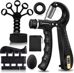 Grip Trainer Set: Forearm Strengtheners, Finger Trainers, Counting Grips, Balls (5-Pack)