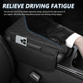 Upgraded Car Center Console Cover,Microfiber Leather Car Armrest Cover Cushion with 2 Storage Bags,Car Armrest Storage Box Interior Accessories for Most Vehicles (Black)