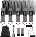 Resistance Bands with Handles for Full Body Workout, Therapy, Home Fitness