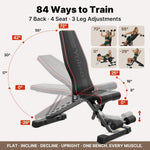 YOLEO Adjustable Weight Bench, ASTM-Certified 827LBS, 95% Pre-Assembled, Foldable Gym Bench