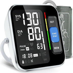 Blood Pressure Monitor Upper Arm, Accurate Cuff 8.7-15.7, Large Backlight Display, 2 Users, 240 Sets Memory, HR Detection