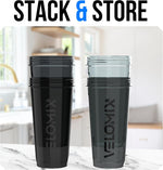 VELOMIX 28oz Protein Shaker Bottles - 4 Pack, Leak Proof
