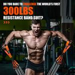 HPYGN 300LBS Resistance Bands Set - Fitness Bands for Muscle Training, Strength, Yoga, Home Gym