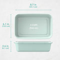 Bentgo Prep - 20-Piece 1-Compartment Reusable Meal Prep Containers with Lids, PFAS & BPA Free Materials, Durable, Microwave, Freezer, & Dishwasher Safe To Go Food Storage (Mint)