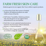 Aloderma Organic 96% Aloe Vera Gel – Hydrating Face, Body & After-Sun Care, 7oz