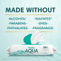 Pampers Baby Wipes Aqua Pure, 99% water-based wipes, Hypoallergenic and Unscented Baby Wipes, 672 Wipes Total (12 Flip-Top Packs)