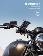 Lamicall Bike Phone Holder, Motorcycle Mount - Motorcycle Phone Holder, Handlebar Cell Phone Clamp, Scooter Phone Clip for iPhone Air 17 Pro Max, 16 15 Pro Max Plus, S20, More 4.7 to 6.8" Smartphones