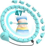 Weighted Hula Hoop for Adults - 47" Fitness Hoop with 24 Detachable Links for Weight Loss